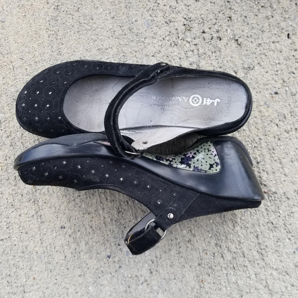 J41 Vintage retro clog shoes